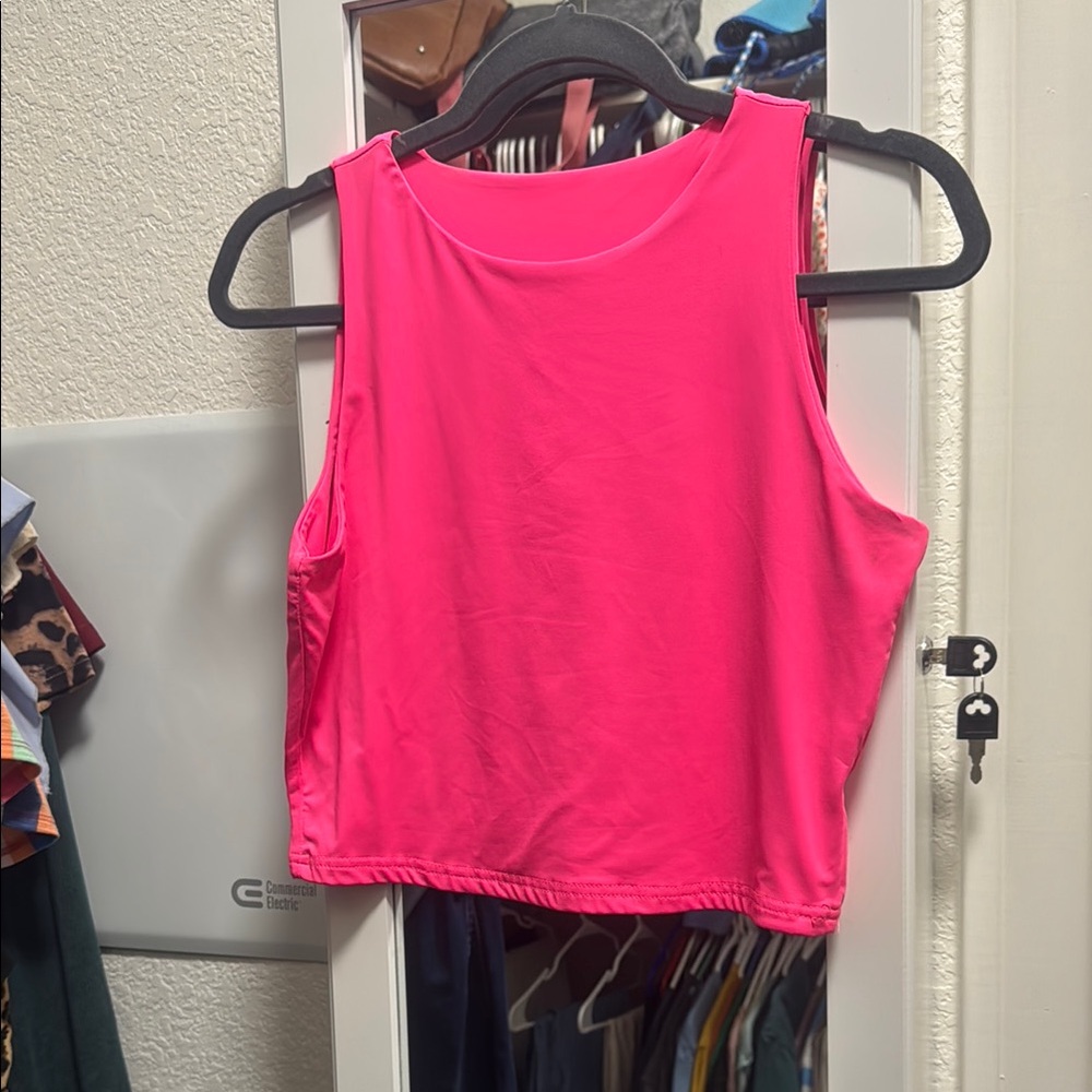 Vibrant Pink Sleeveless Top